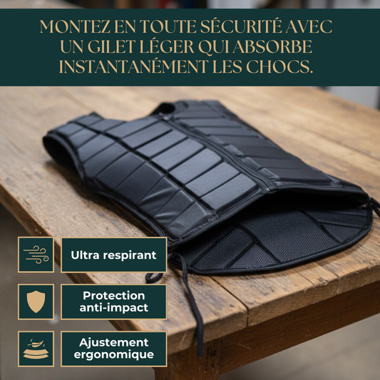 Gilet de protection équestre respirant