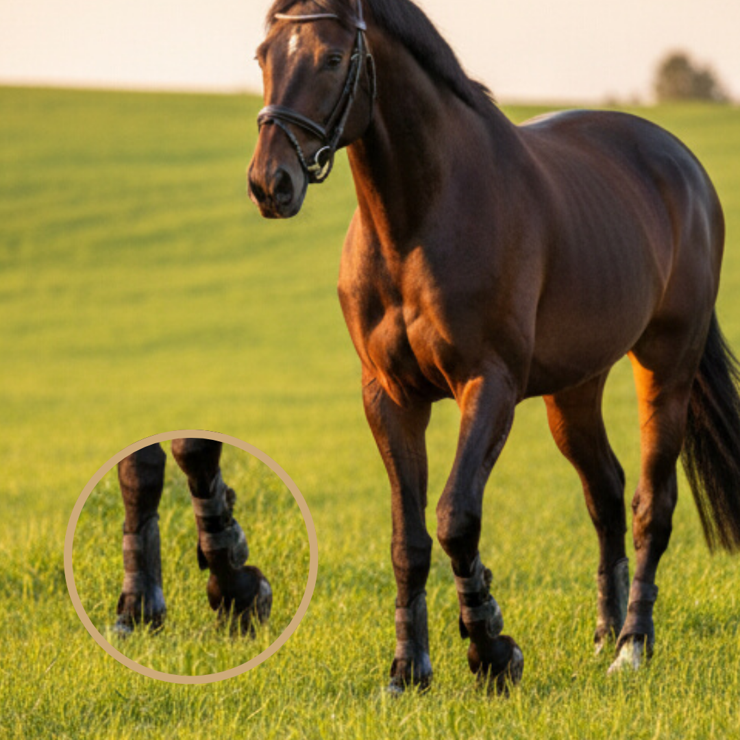 Guêtres et protège-boulets équestres