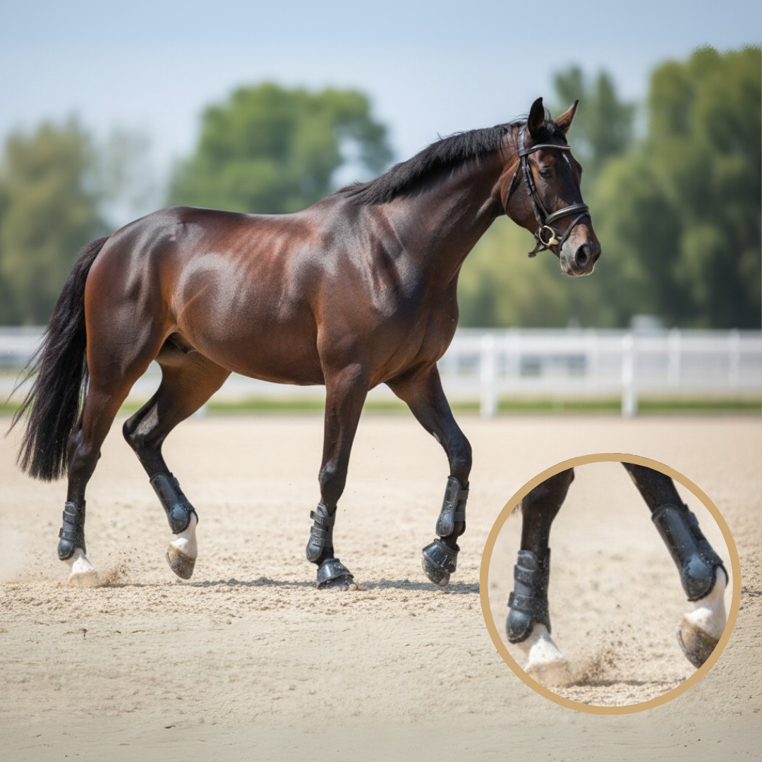 Guêtres et protège-boulets équestres