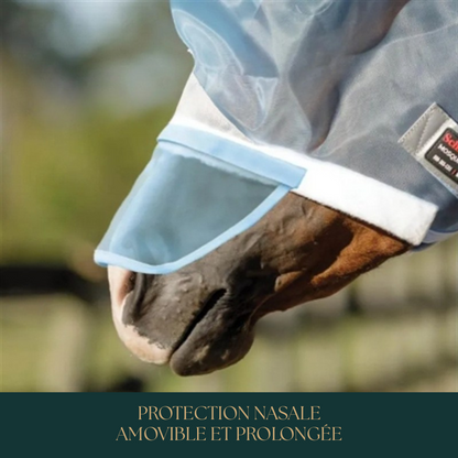 Masque anti-mouches respirant avec visière solaire