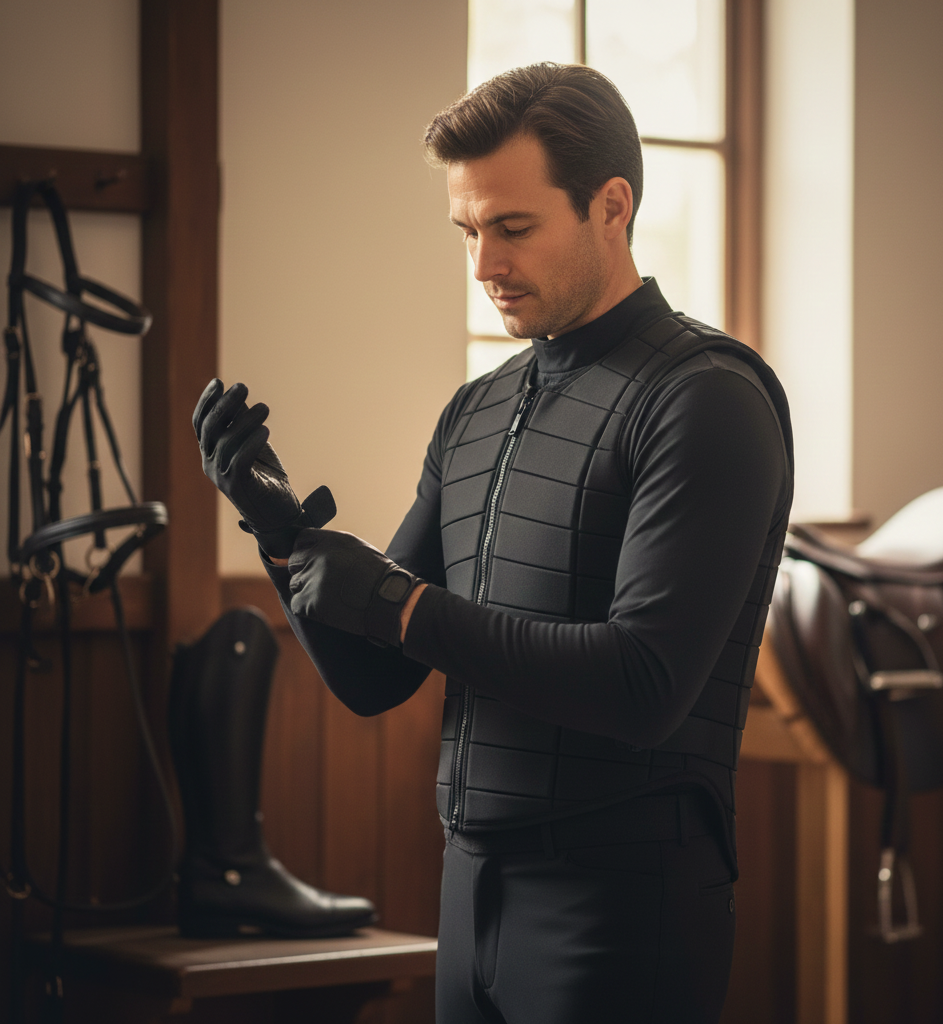 Gilet de protection équestre respirant